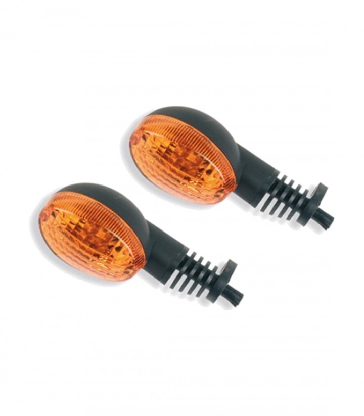 Intermitentes Highsider 10W Negro con Cristal Naranja