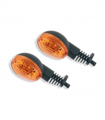 Intermitentes Highsider 10W Negro con Cristal Naranja