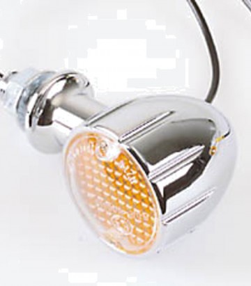 Intermitentes Highsider Arizona Mini Cromado con Cristal Naranja