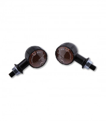 Intermitentes Highsider Arizona Mini Negro con Cristal Naranja