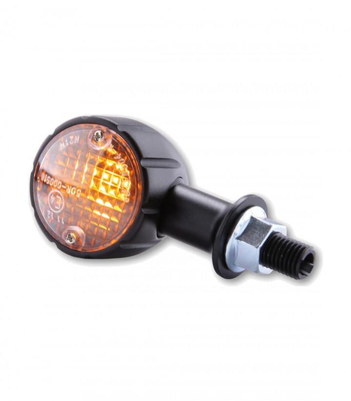 Highsider Turn Signals Arizona Mini Black with Orange Lens