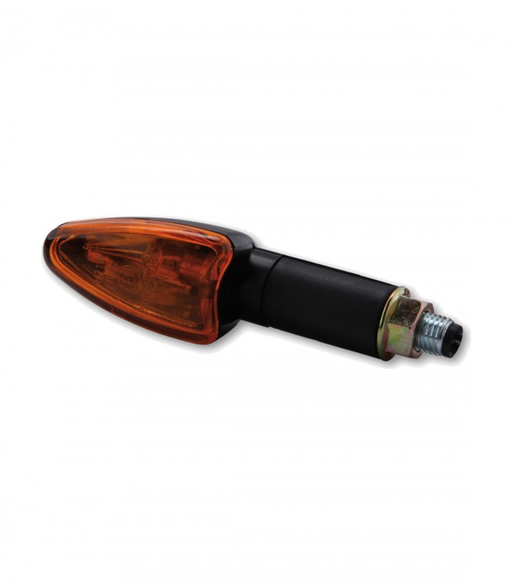 Intermitentes Highsider Arrow Mini Negro con Cristal Naranja