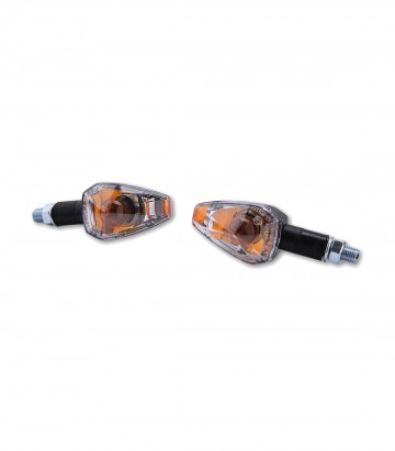 Intermitentes Highsider Big Peak Negro con Cristal Transparente