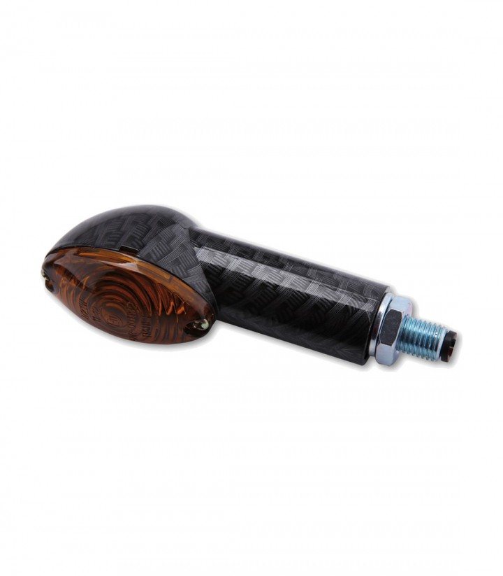 Blinker Highsider Cateye Mini Carbon mit getöntem Glas