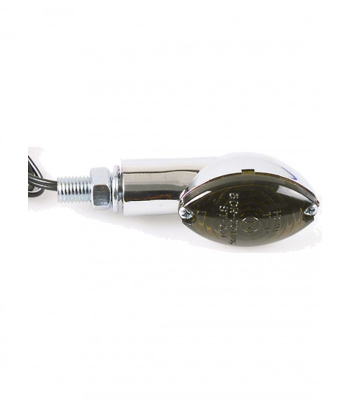 Highsider Turn Signals Cateye Mini Chrome with Smoked Lens