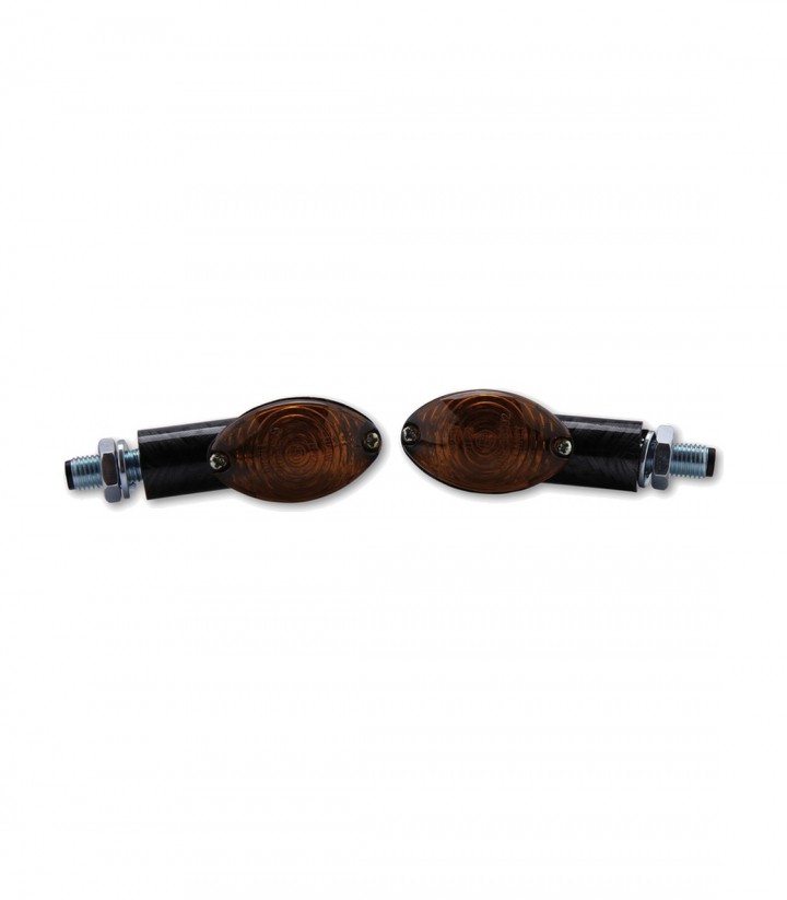 Highsider Turn Signals Cateye Mini Black with Smoked Lens