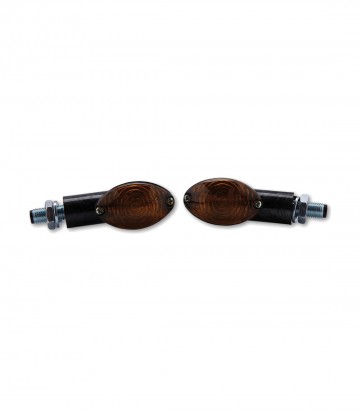 Highsider Turn Signals Cateye Mini Black with Smoked Lens