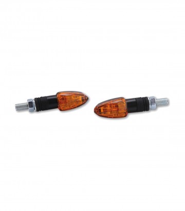 Intermitentes Highsider Lizzard Negro con Cristal Naranja
