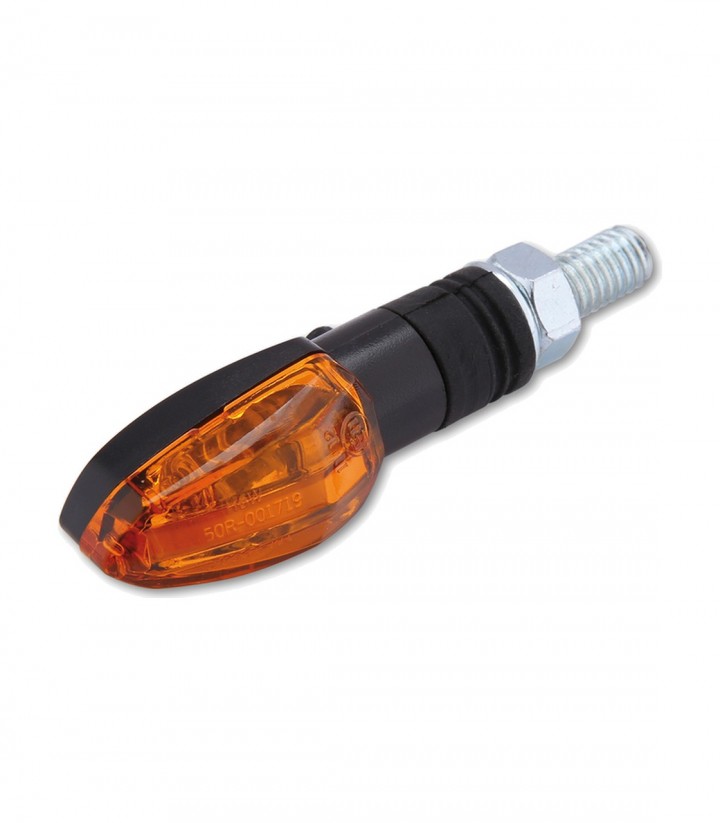 Intermitentes Highsider Lizzard Negro con Cristal Naranja