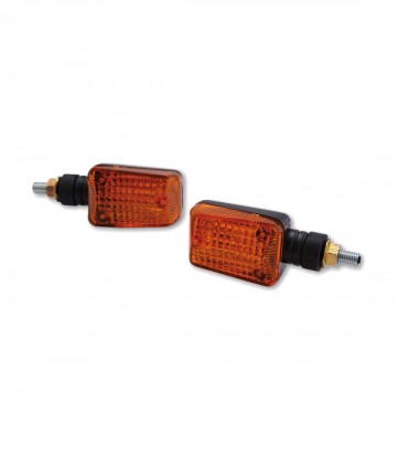 Intermitentes Highsider Mini Negro con Cristal Naranja