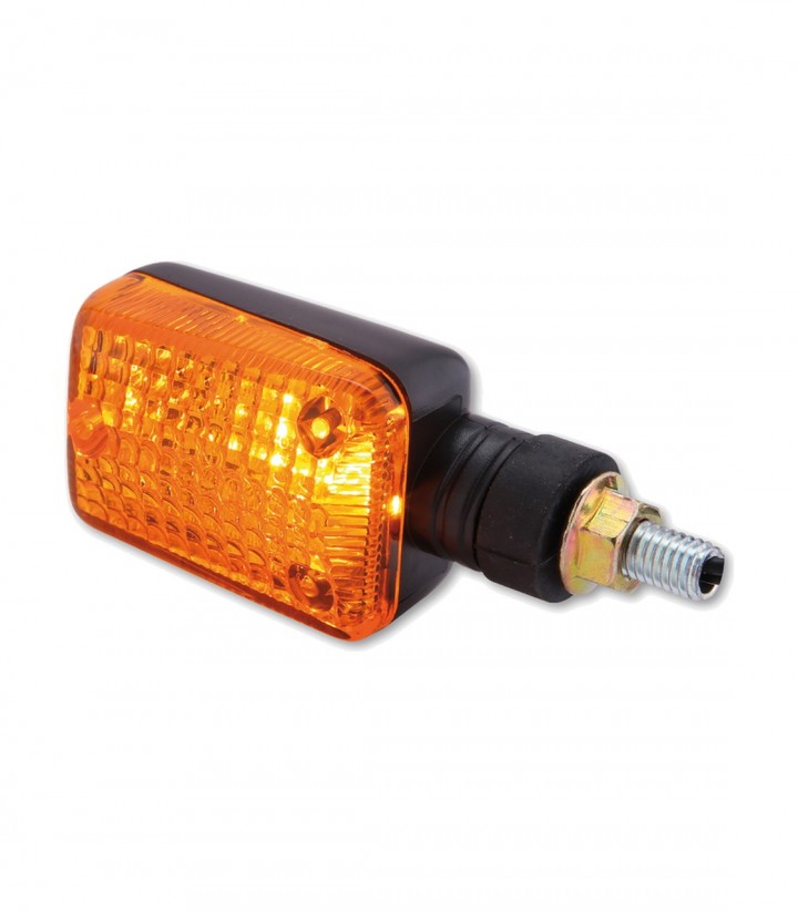 Highsider Turn Signals Mini Black with Orange Lens