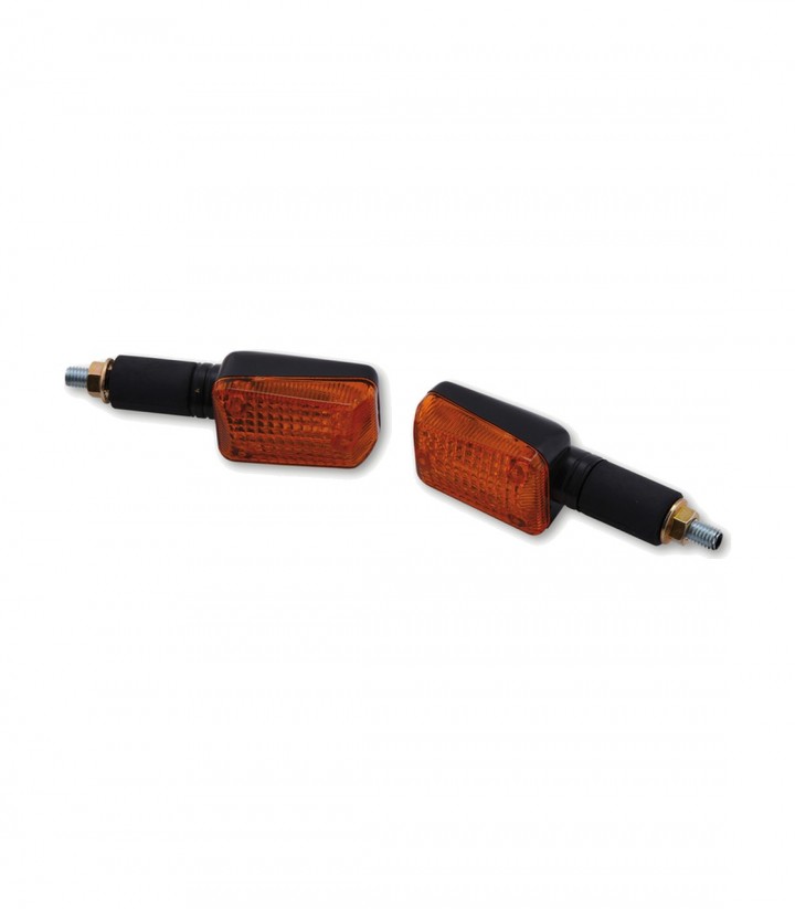 Highsider Turn Signals Mini Black with Orange Lens