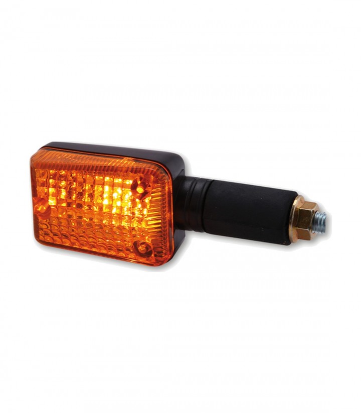 Intermitentes Highsider Mini Negro con Cristal Naranja