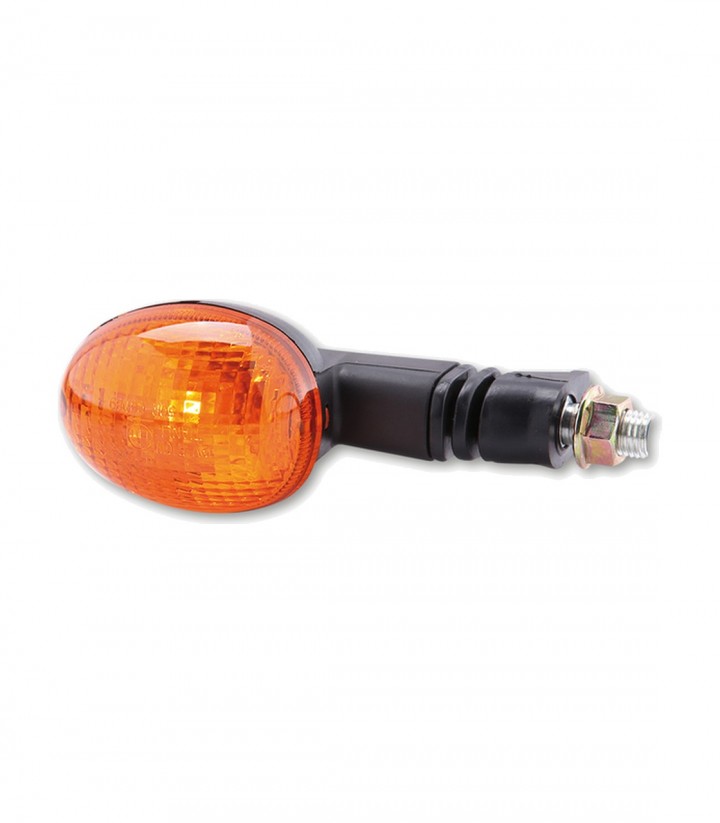 Intermitentes Highsider Mini Negro con Cristal Naranja