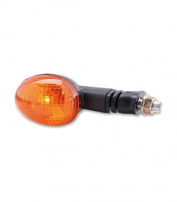 Blinker Highsider Mini Schwarz mit orangefarbenem Glas