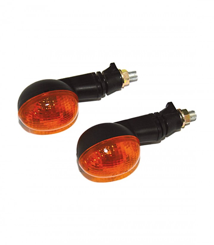 Highsider Turn Signals Mini Black with Orange Lens
