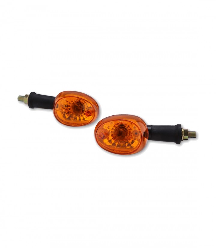 Highsider Turn Signals Black with Orange Lens
