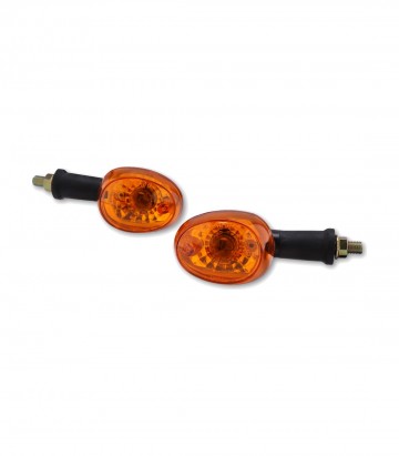 Highsider Turn Signals Black with Orange Lens