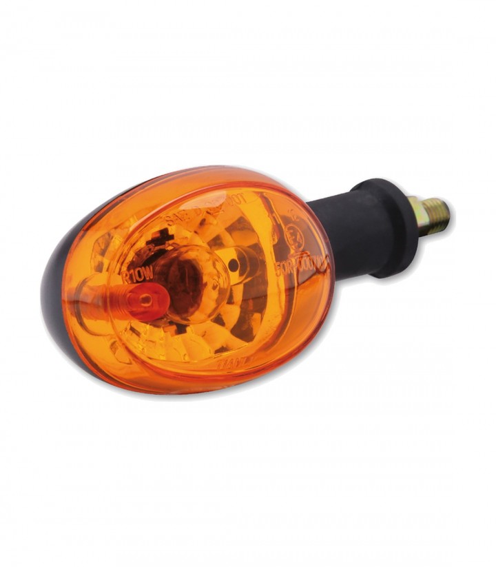 Highsider Turn Signals Black with Orange Lens