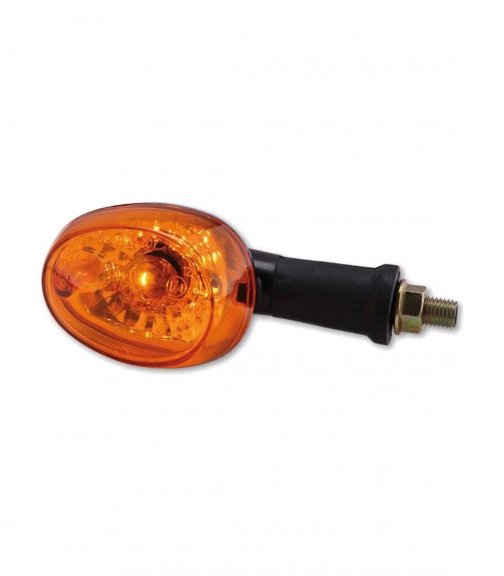 Intermitentes Highsider Negro con Cristal Naranja