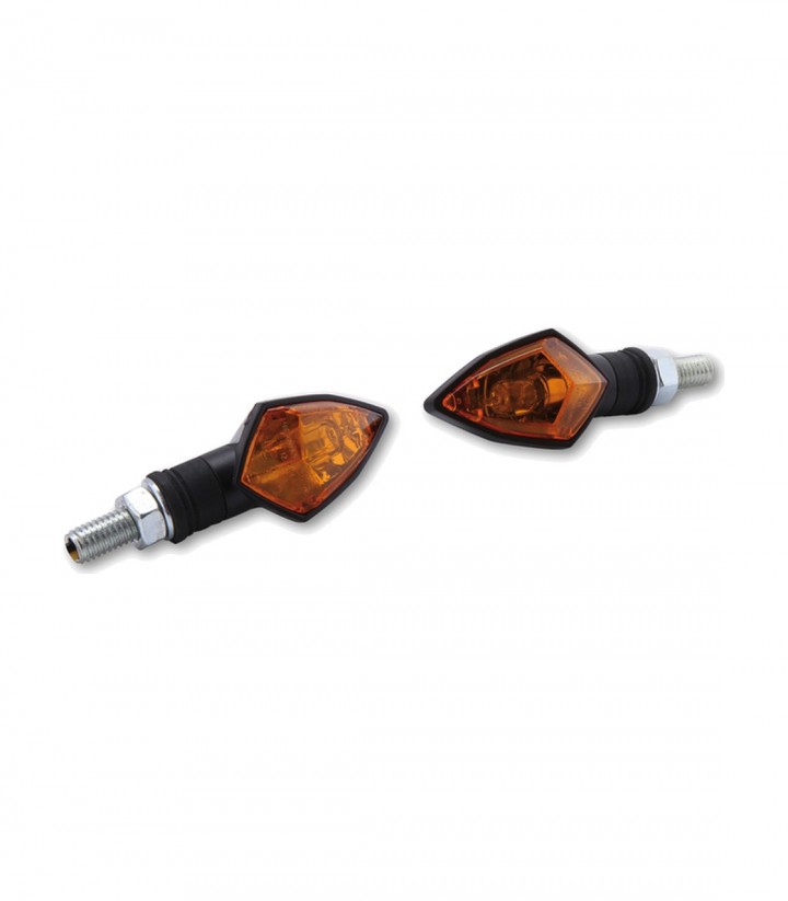 Highsider Turn Signals Rock Mini Black with Orange Lens