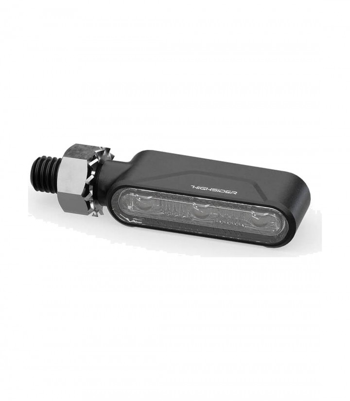 Highsider Turn Signals Ventura-Trek Matt Black with Smoked Lens