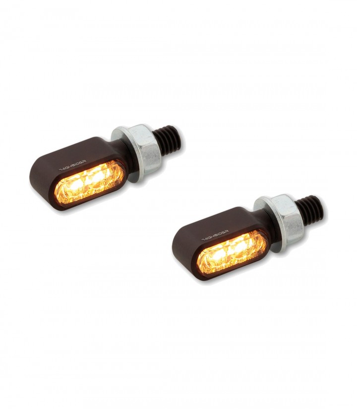 Intermitentes LED con Luz de Posición Highsider Apollo Classic 2en1 Cromado con Cristal Ahumado
