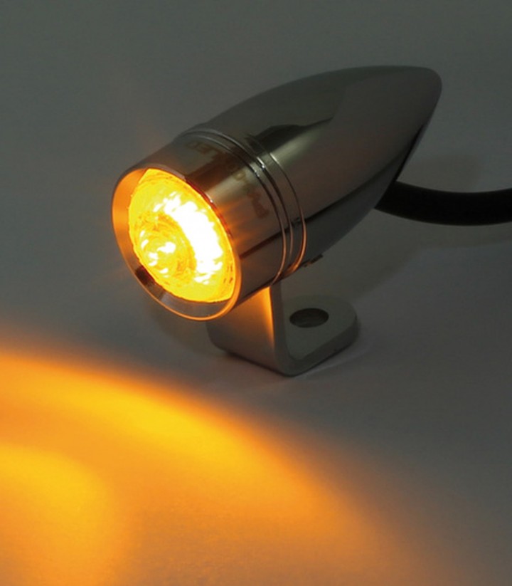 Intermitentes LED con Luz de Posición Highsider Apollo Classic 2en1 Negro con Cristal Ahumado