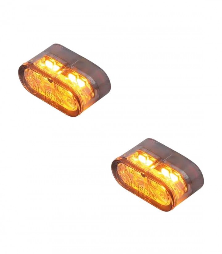 Intermitentes LED con Luz de Posición Highsider Little Star-MX Pro Module 2in1 Negro con Cristal Ahumado