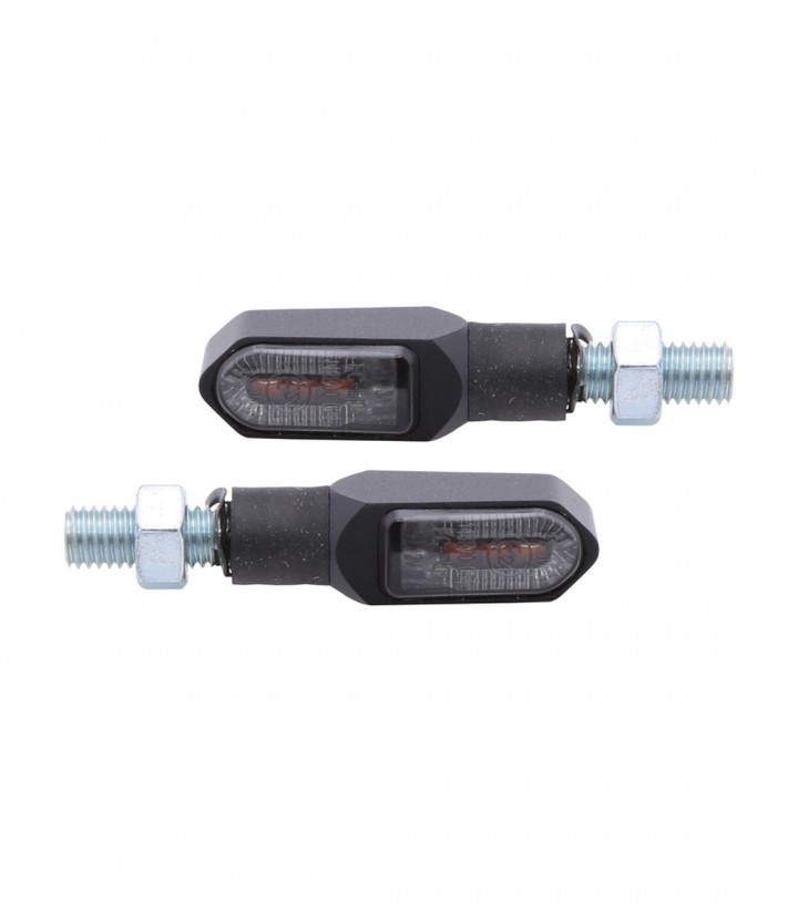 Intermitentes LED con Luz de Posición Highsider Namiko-TS 2in1 Negro con Cristal Ahumado