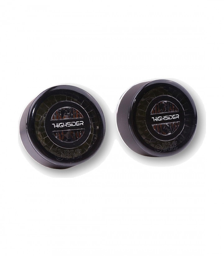 Intermitentes LED con Luz de Posición Highsider Rocket 2in1 Negro con Cristal Ahumado