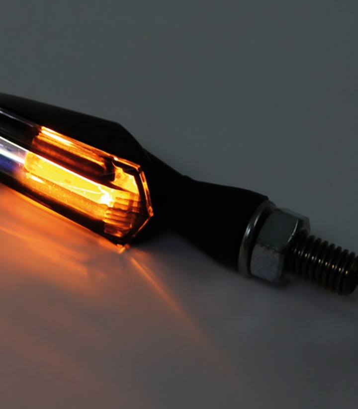 Highsider LED Turn Signals with Position Light Scuro 2-in-1 Black with Smoked Lens