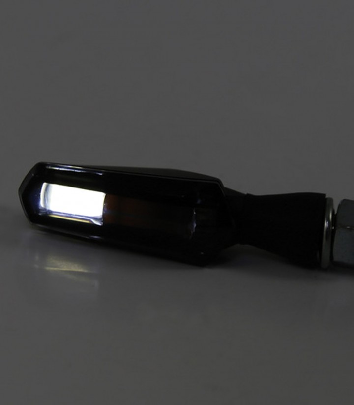 Intermitentes LED con Luz de Posición Highsider Scuro 2en1 Negro con Cristal Ahumado