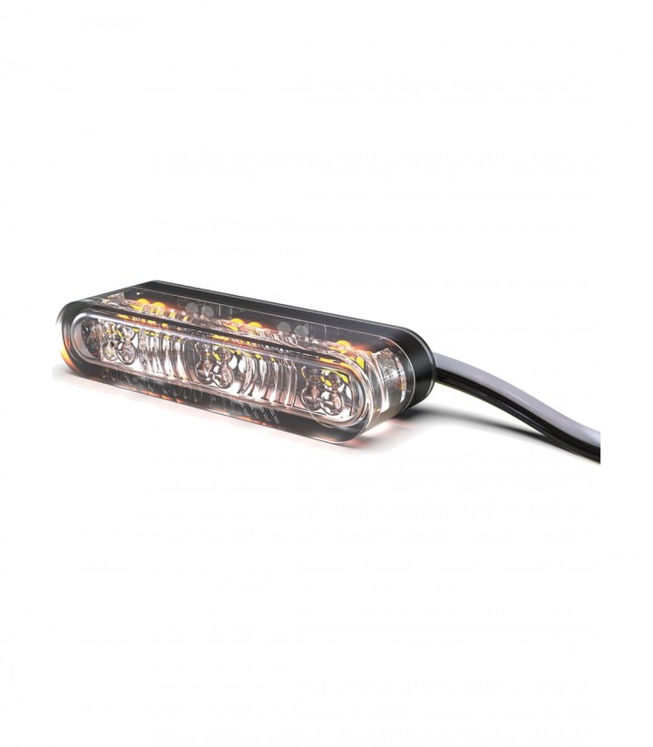 Intermitentes LED con Luz de Posición Highsider Star-MX1 Pro Module 2in1 Negro con Cristal Ahumado