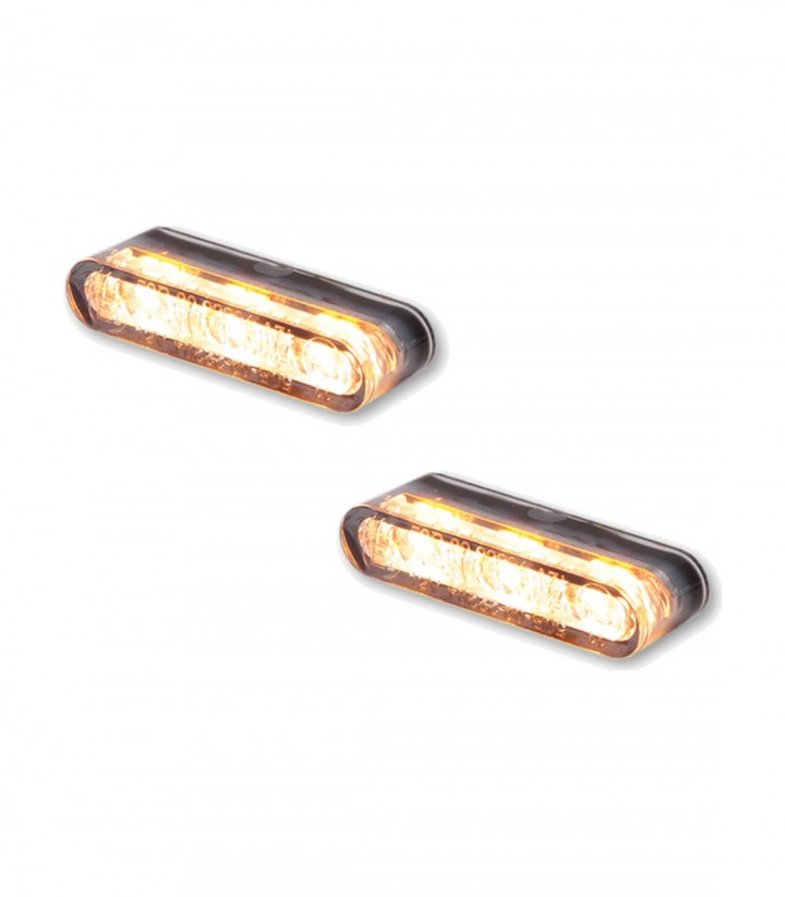 Intermitentes LED con Luz de Posición Highsider Star-MX1 Pro Module 2in1 Negro con Cristal Ahumado