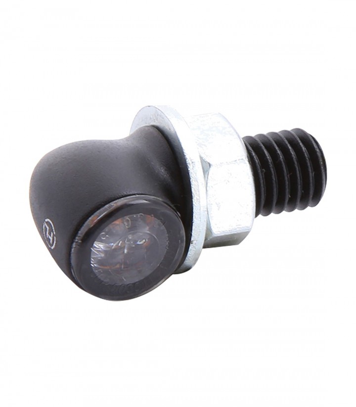 LED-Blinker mit Standlicht Highsider Ton Two 2in1 Schwarz mit getöntem Glas