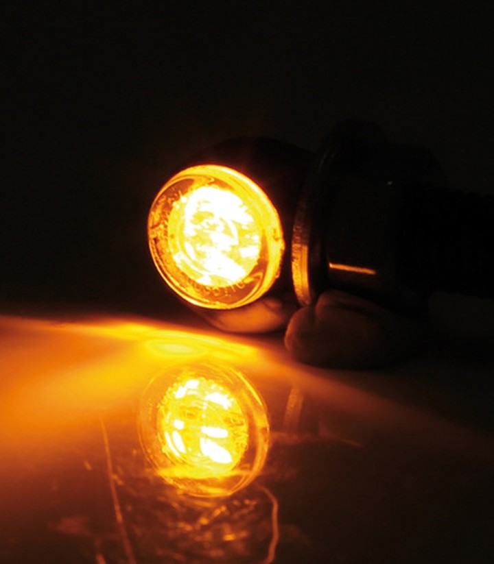 Intermitentes LED con Luz de Posición Highsider Ton Two 2in1 Negro con Cristal Ahumado