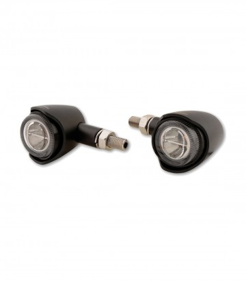Highsider LED Turn Signals Akron-X Black with Smoked Lens