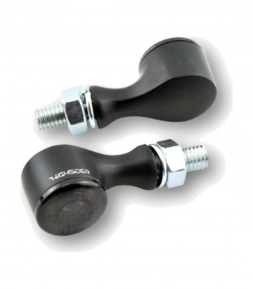 Intermitentes LED Highsider Apollo Classic Negro con Cristal Ahumado