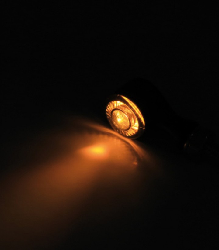 Highsider LED Turn Signals Apollo Classic Black with Smoked Lens