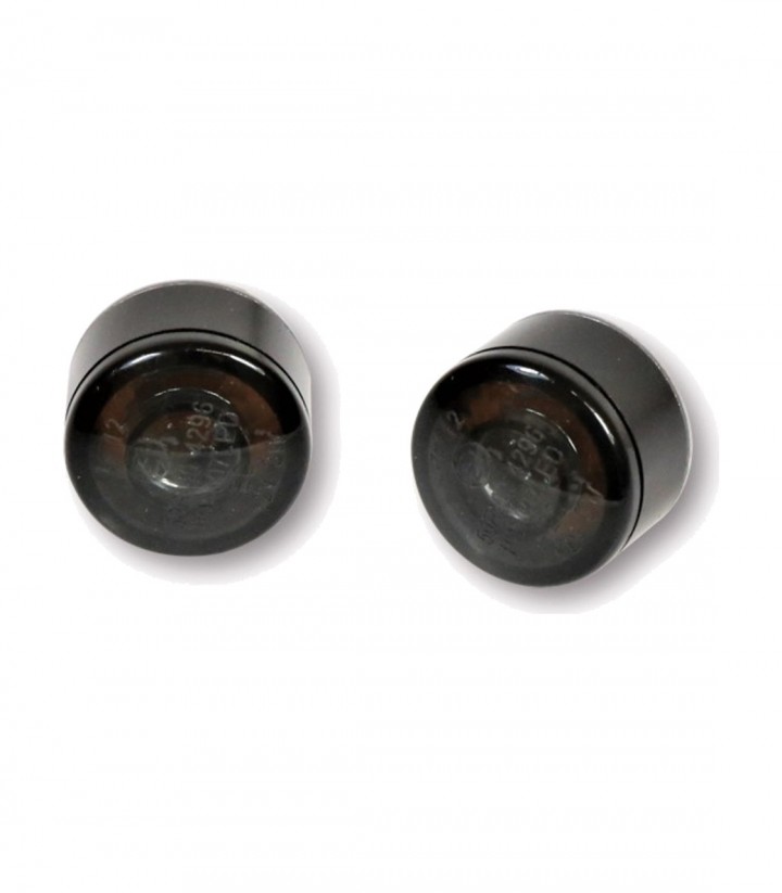 Intermitentes LED Highsider Apollo Negro con Cristal Ahumado