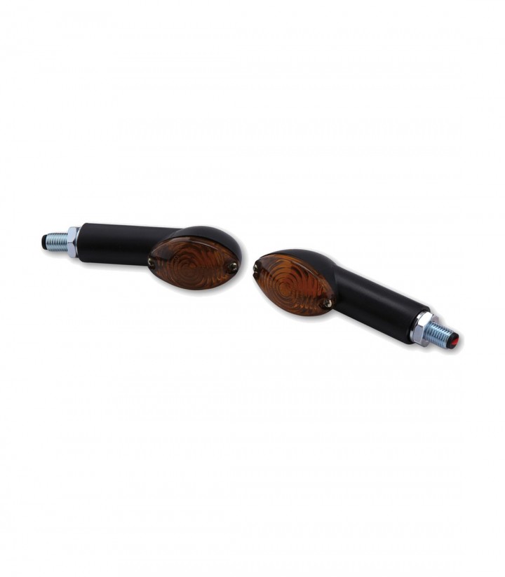 Intermitentes LED Highsider Cateye Negro con Cristal Ahumado
