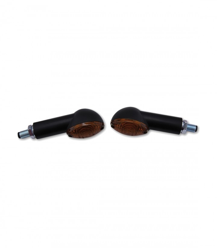 Intermitentes LED Highsider Cateye Negro con Cristal Ahumado