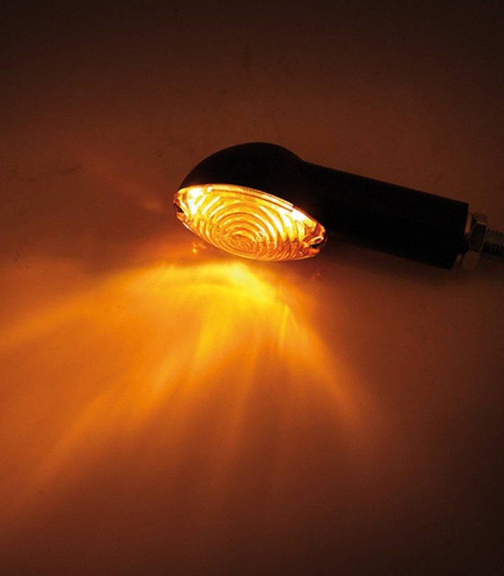 Intermitentes LED Highsider Cateye Negro con Cristal Ahumado