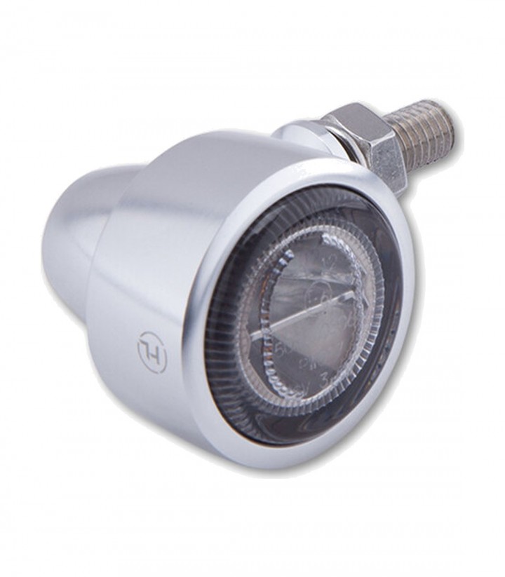 Intermitentes LED Highsider Classic-X1 Plata con Cristal Ahumado