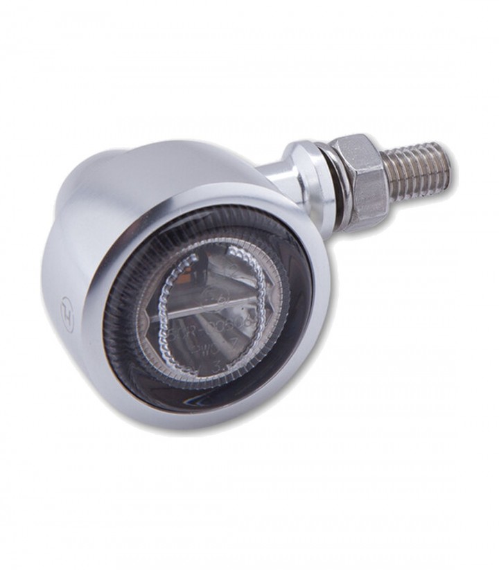 Highsider LED Turn Signals Classic-X1 Silver with Smoked Lens