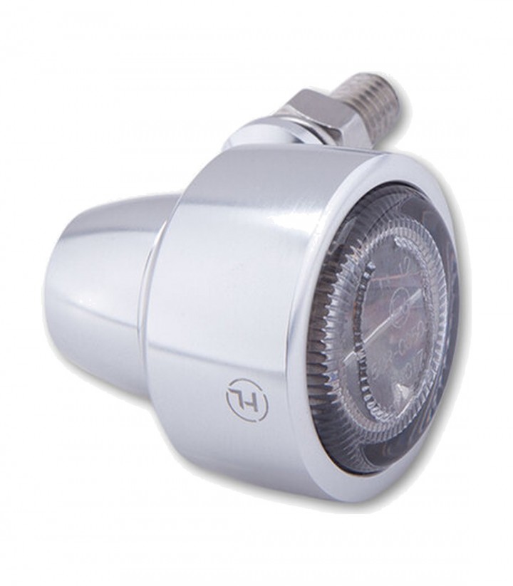 Intermitentes LED Highsider Classic-X1 Plata con Cristal Ahumado
