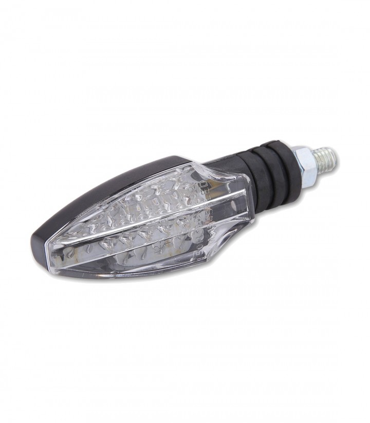 Highsider LED Turn Signals Como Black with Clear Lens