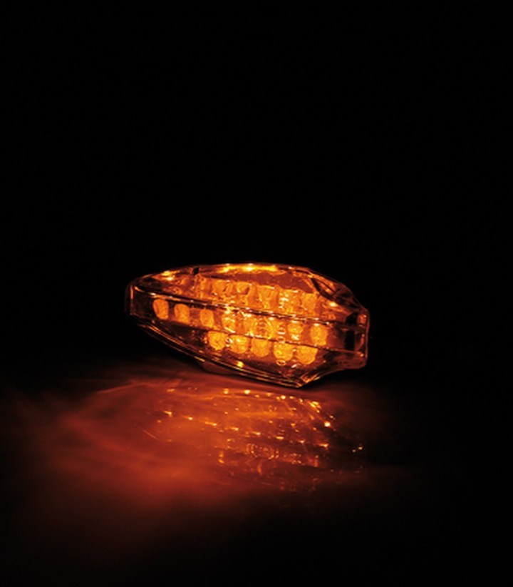 Intermitentes LED Highsider Como Negro con Cristal Transparente