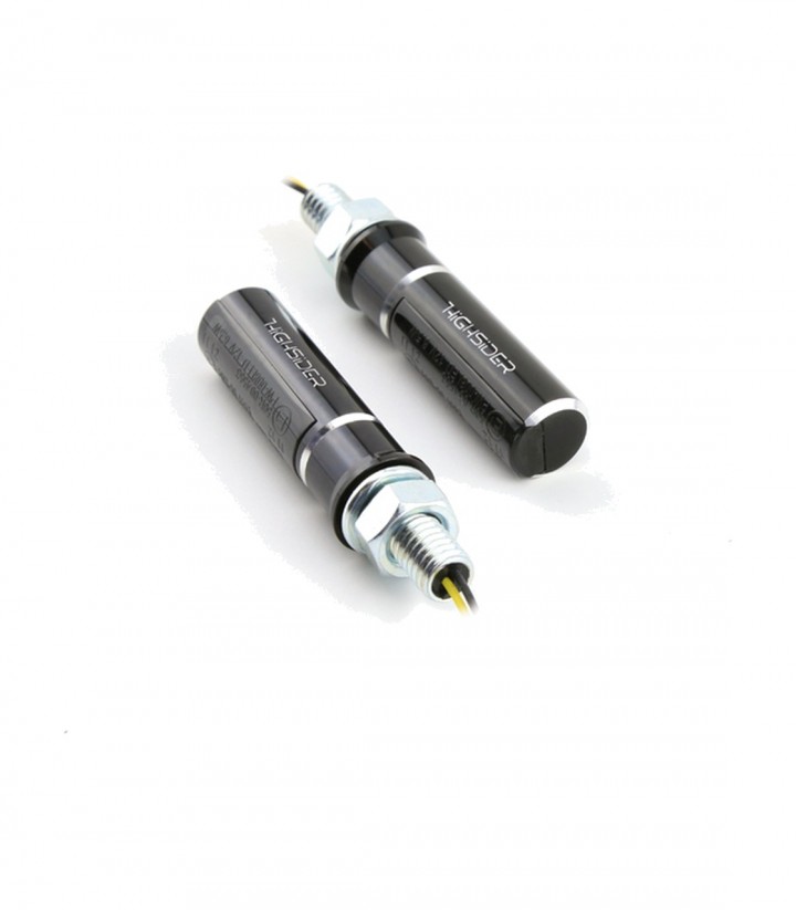 Intermitentes LED Highsider Conero Negro con Cristal Ahumado
